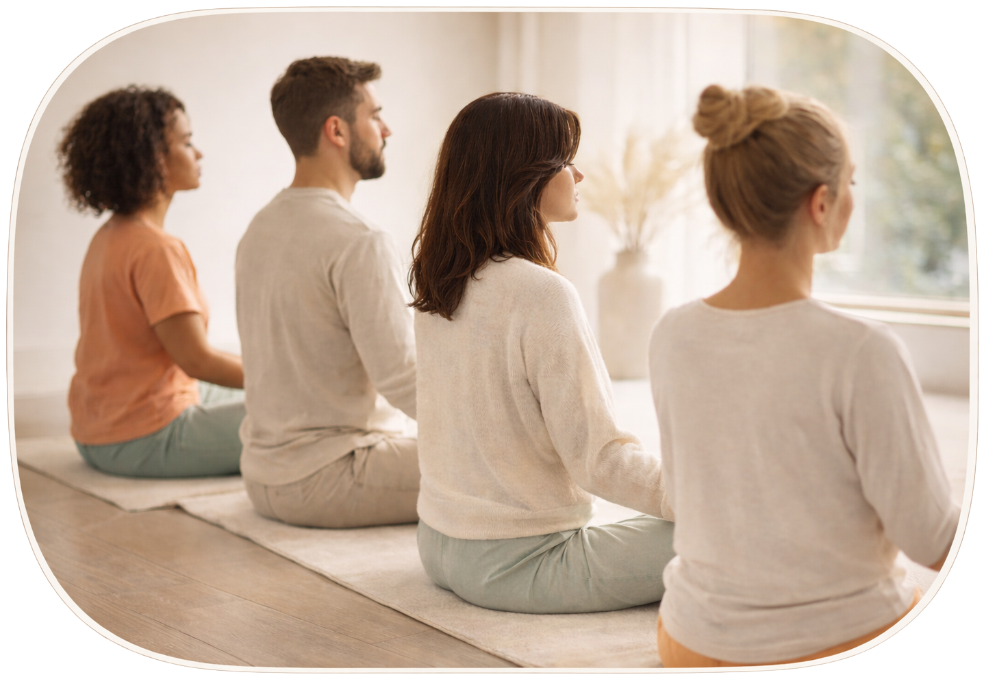 Séance de sophrologie avec ambiance zen.